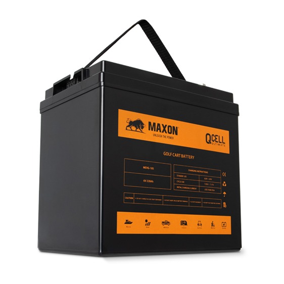 Maxon QCELL golf cart battery MEVG-105