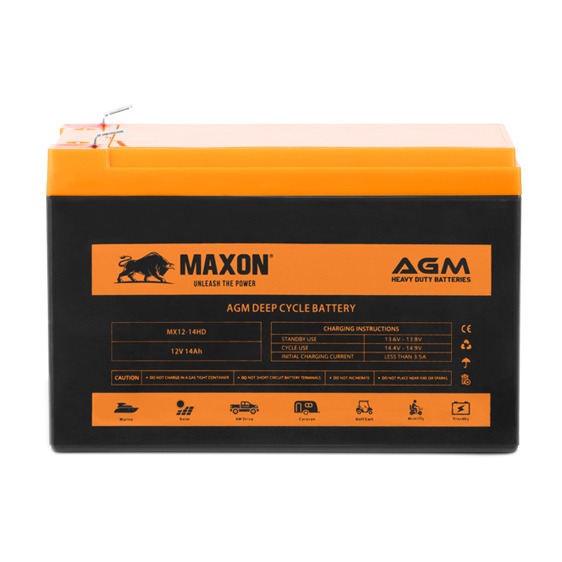 Maxon AGM heavy duty battery MX12-14HD