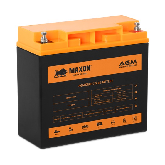 Maxon AGM Heavy Duty Battery MX12-20HD