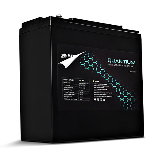Quantium LFP 12V 24Ah Lithium Iron Battery LiFePO4 Deep Cycle Q-LFP1224
