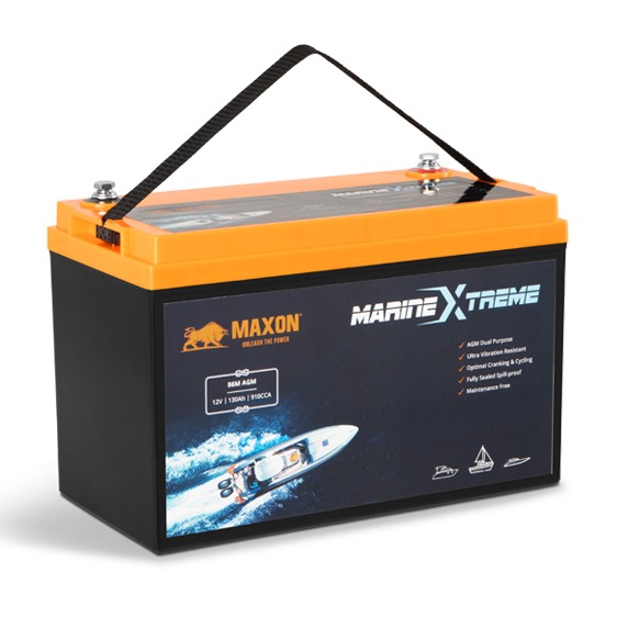 Maxon Xtreme Dual Purpose Marine Carbon AGM Battery 86M AGM